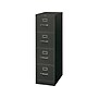 HON 310 Series 4-Drawer Vertical File Cabinet, Letter Size, Lockable, 52"H x 15"W x 26.5"D, Black  (HON314PP)~#|#~sp43813134_sc7