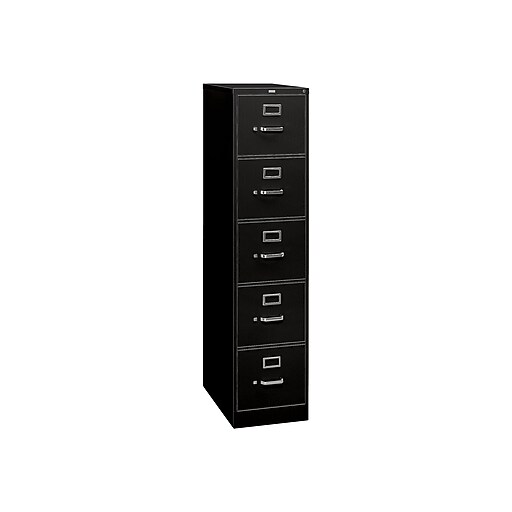 Vertical File Cabinets - HON 5 Drawer Vertical File Cabinet with Lock  [315CP]