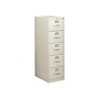 HON 310 Series 5-Drawer Vertical File Cabinet, Legal Size, Lockable, 60"H x 18.25"W x 26.5"D, Light Gray (H315CPQ)~#|#~sp43813164_sc7