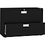 HON Brigade 600 Series 2-Drawer Lateral File Cabinet, Locking, Letter/Legal, Black, 42"W (H692.L.P)~#|#~sp43813190_sc7