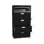 HON Brigade 600 Series 5-Drawer Lateral File Cabinet, Locking, Letter/Legal, Black, 36"W (H685.L.P)~#|#~sp43813201_sc7