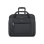 Solo New York Midtown Bryant Laptop Rolling Briefcase, Black Polyester (PT136-4)