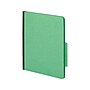 Staples Pressboard Classification Folders, 2/5-Cut Top Tab, Letter Size, 3 Dividers, Green, 20/Box (614453/98755SB)~#|#~sp43813627_sc7