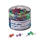 Officemate Push Pins, Translucent Assorted Colors, 200/Tub (35710)~#|#~sp43813736_sc7