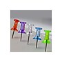 Officemate Push Pins, Translucent Assorted Colors, 200/Tub (35710)~#|#~sp43813738_sc7