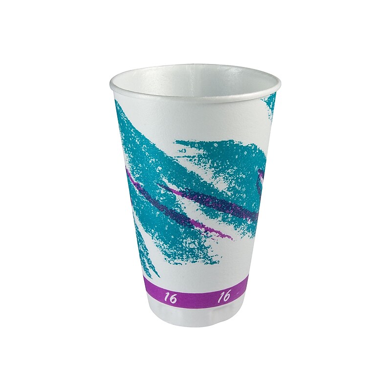 Solo Jazz® Trophy® Plus™ Hot/Cold Cups, 16 Oz., Multicolor, 750/Carton (X16N-00055) image 1