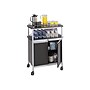 Safco 3-Shelf Metal Mobile Kitchen Cart with Lockable Wheels, Black (8964BL)~#|#~sp43813791_sc7
