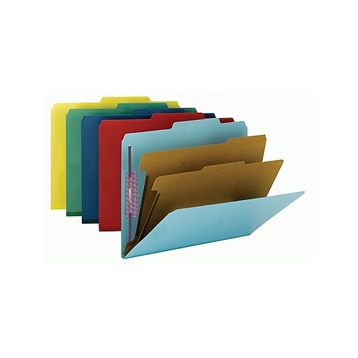 Smead Classification Folders with SafeSHIELD Fasteners, 2" Expansion