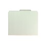 Smead Classification Folders with SafeSHIELD Fasteners, 3" Expansion, Letter Size, 3 Dividers, Gray/Green, 10/Box (14091)~#|#~sp43813960_sc7