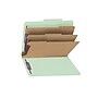 Smead Classification Folders with SafeSHIELD Fasteners, 3" Expansion, Letter Size, 3 Dividers, Gray/Green, 10/Box (14091)~#|#~sp43813962_sc7