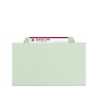Smead Classification Folders with SafeSHIELD Fasteners, 3" Expansion, Letter Size, 3 Dividers, Gray/Green, 10/Box (14091)~#|#~sp43813964_sc7