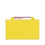 Smead Pressboard Classification Folders with SafeSHIELD Fasteners, 3" Expansion, Letter Size, 3 Dividers, Yellow, 10/Box (14098)~#|#~sp43813991_sc7