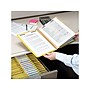 Smead Pressboard Classification Folders with SafeSHIELD Fasteners, 3" Expansion, Letter Size, 3 Dividers, Yellow, 10/Box (14098)~#|#~sp43813995_sc7