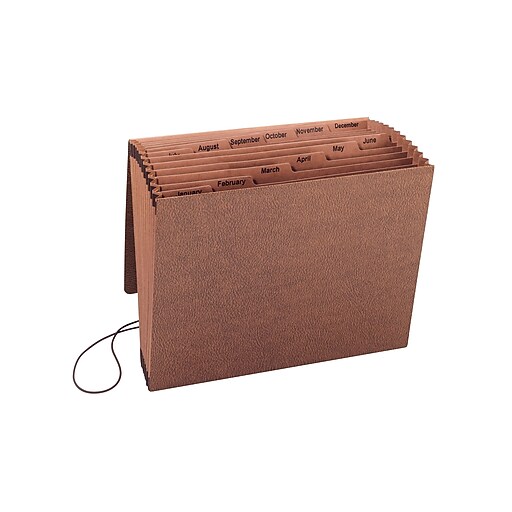 Smead TUFF Expanding File with Flap and Cord Closure, JanDec Index