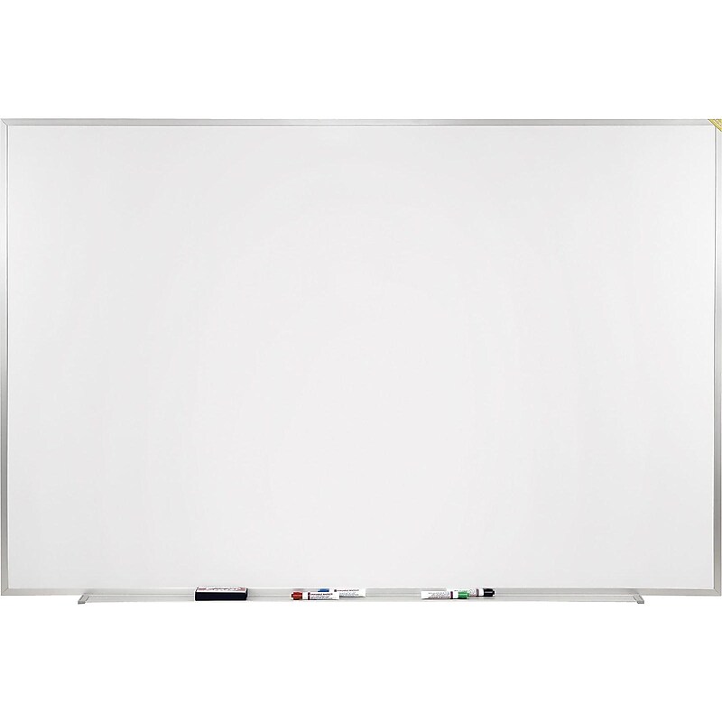 Ghent M1 Series Porcelain Dry-Erase Whiteboard, Aluminum Frame, 8' x 4' (M1-48-4) image 1