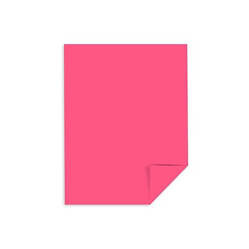 Hot Pink Cardstock - 12 x 12 inch - 65Lb Cover - 50 Sheets - Clear Path  Paper 