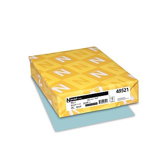 Exact Index Index 110 lb. Cardstock Paper, 8.5" x 11", Blue, 250 Sheets/Pack (WAU49521)