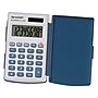 Sharp Elsi Mate EL-243SB 8-Digit Pocket Calculator, Gray/Blue~#|#~sp43814193_sc7
