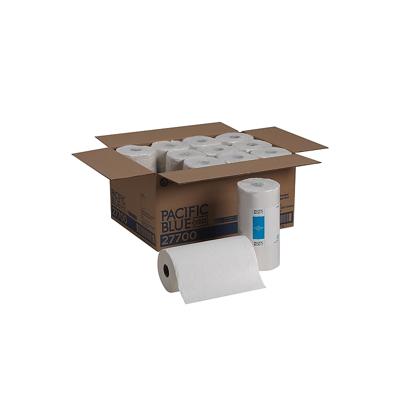 Pacific Blue Select Jumbo Paper Towels, 2-ply, 250 Sheets/Roll, 12 Rolls/Pack (27700) image 1
