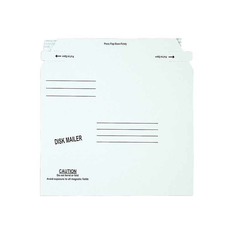 6.06" x 7.5" Self Seal Fiberboard Mailers, CD/DVD, 100/Carton (QUA64117) image 1