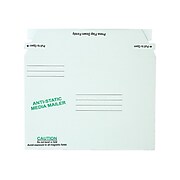 6" x 8.63" Peel & Seal Fiberboard Mailers, CD/DVD, 25/Box (QUA64126)