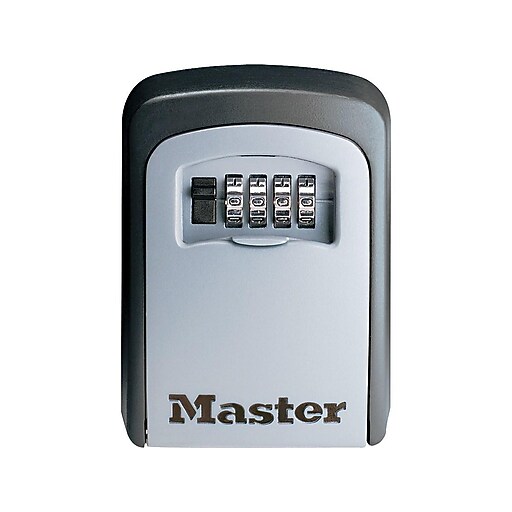 Master Lock 5Key Combination Safe, Black/Silver (5401D) Staples