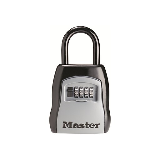 Master Lock 5Key Combination Safe, Black/Silver (5400D) Staples