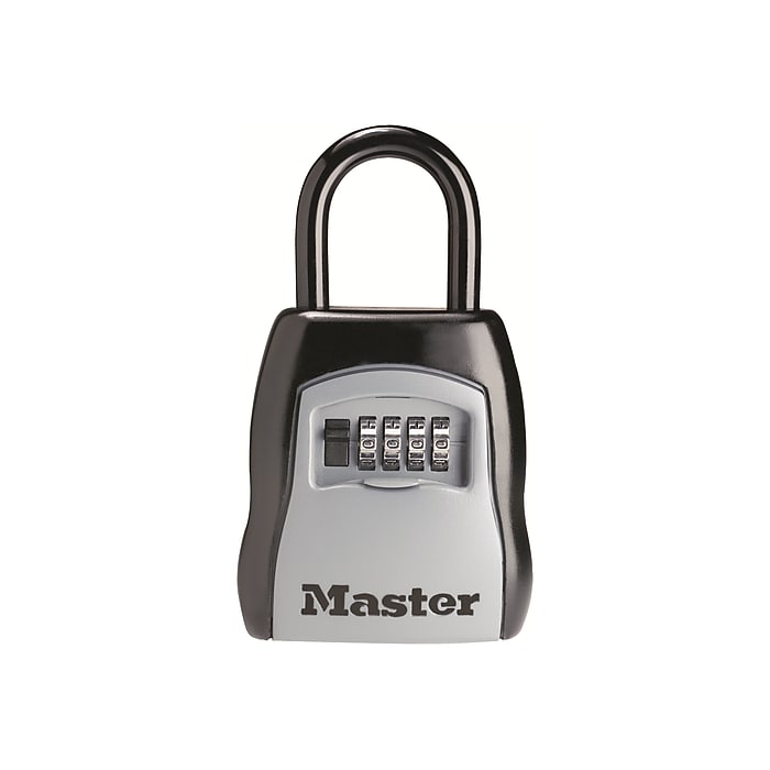 Master Lock 5-Key Combination Safe, Black/Silver (5400D) | Staples