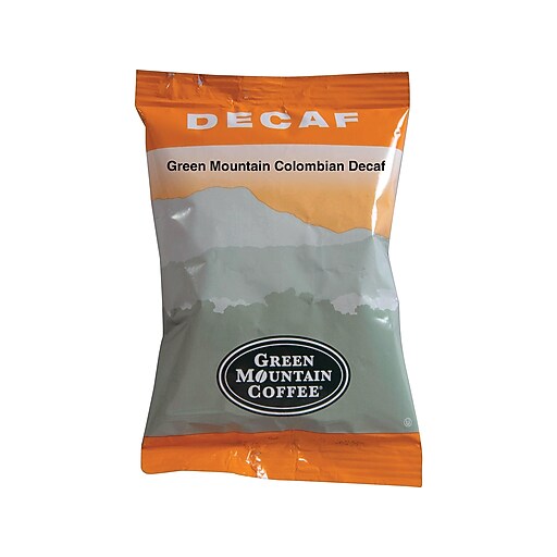 Green Mountain Colombian Decaf Ground Coffee, Medium Roast, 50/Carton