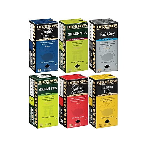 Bigelow Assorted Tea Bags, 168/Carton (15577) Staples