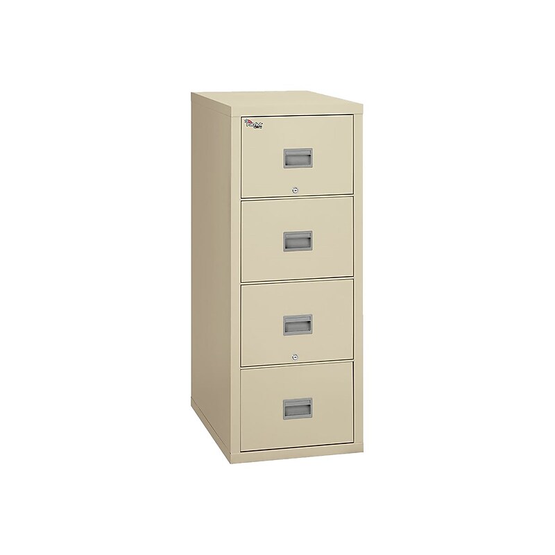 FireKing Patriot 4-Drawer Vertical File Cabinet, Fire Resistant, Legal, Beige, 31.56"D (4P-2131-CPA) image 1