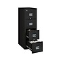 FireKing Patriot 4-Drawer Vertical File Cabinet, Fire Resistant, Letter/Legal, Black, 25"D INSIDE (4P1825-CBL)~#|#~sp43814945_sc7