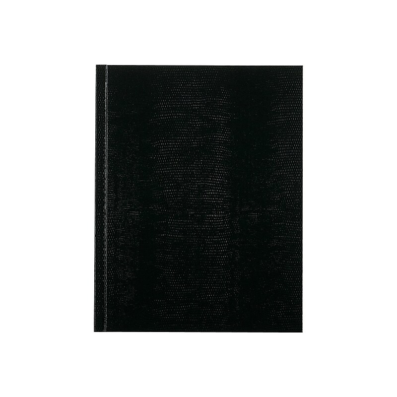 Blueline Executive Hardcover Journal, 7.25" x 9.25", College Ruled, Black, 150 Pages (A7.BLK) image 1