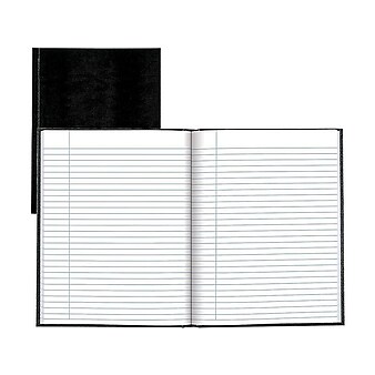 Blueline Executive Hardcover Journal, 7.25" x 9.25", College Ruled, Black, 150 Pages (A7.BLK)