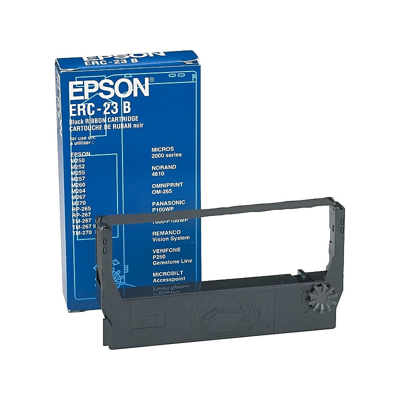 Epson Black Print Ribbon, Each (ERC23B) image 1