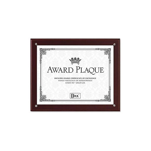 DAX Plaque InAnInstant Mahogany Certificate Frame, Unmatted (N100MT