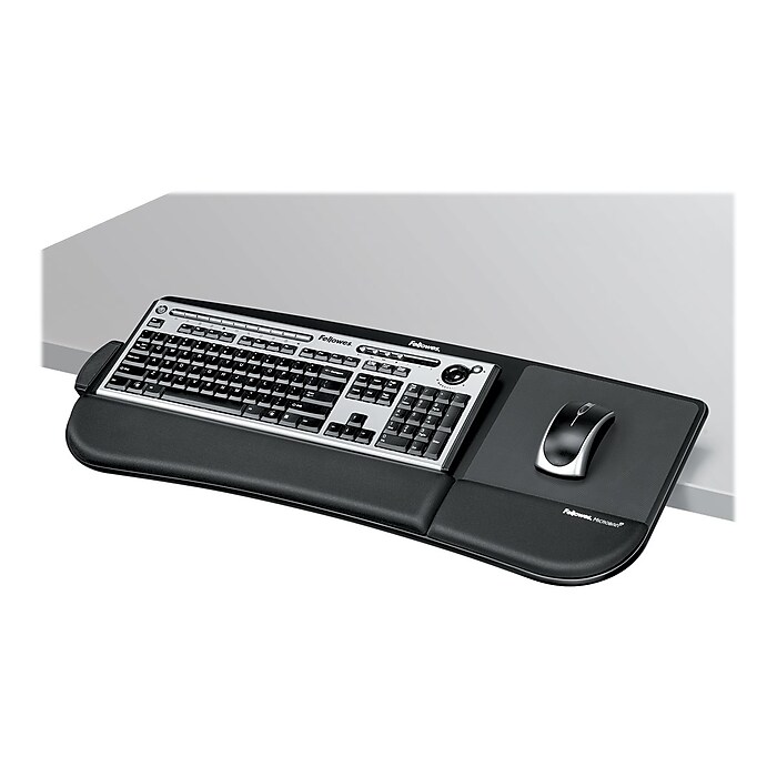 Fellowes Tilt 'n Slide Adjustable Keyboard Tray, Black