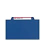 Smead Classification Folders with SafeSHIELD Fasteners, 2" Expansion, Letter Size, 2 Dividers, Dark Blue, 10/Box  (14032)~#|#~sp43815160_sc7