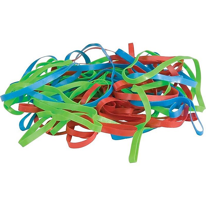 CONSERVE PlastiBands Multi-Purpose Rubber Bands, Box, 100