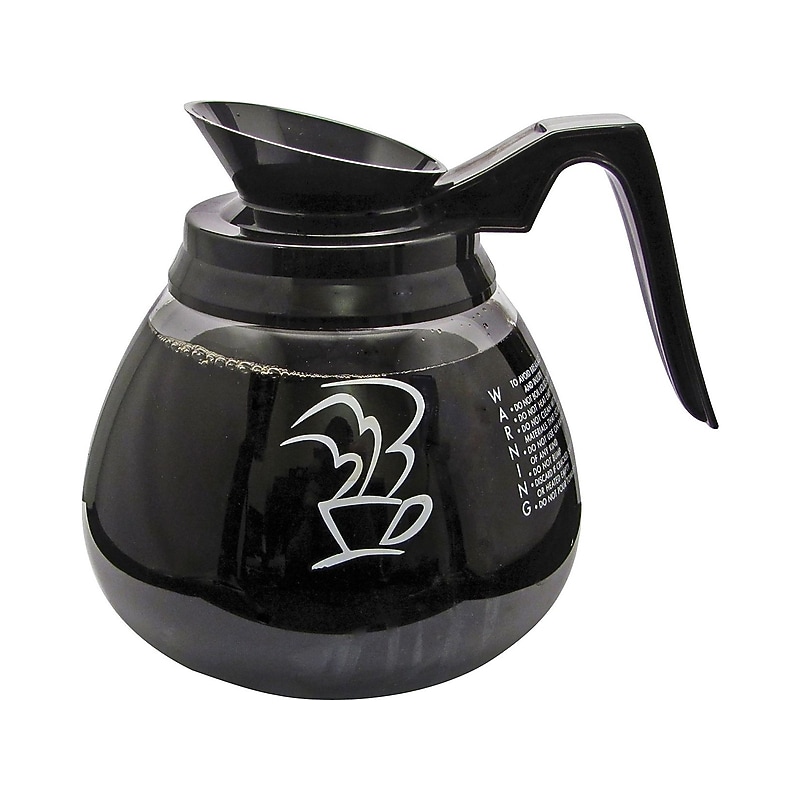 Newco 64 Oz. Carafe, Clear/Black (100550) image 1