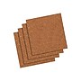 Quartet Cork Bulletin Boards, Frameless, 1'H x 1'W, 4/Pack (102)~#|#~sp43815336_sc7