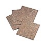 Quartet Cork Bulletin Boards, Frameless, 1'H x 1'W, 4/Pack (102)~#|#~sp43815337_sc7