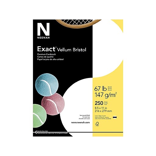 Exact Vellum Bristol Vellum Bristol 67 lb. Cardstock Paper, 8.5" x 11