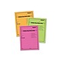 Adams While You Were Out Memo Pads, 4.25" x 5.5", Assorted Colors, 50 Sheets/Pad, 6 Pads/Pack (9711NEON)~#|#~sp43815394_sc7