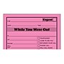Adams While You Were Out Memo Pads, 4.25" x 5.5", Assorted Colors, 50 Sheets/Pad, 6 Pads/Pack (9711NEON)~#|#~sp43815399_sc7