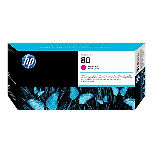 HP 80 DesignJet Print Head & Print Head Cleaner, Magenta