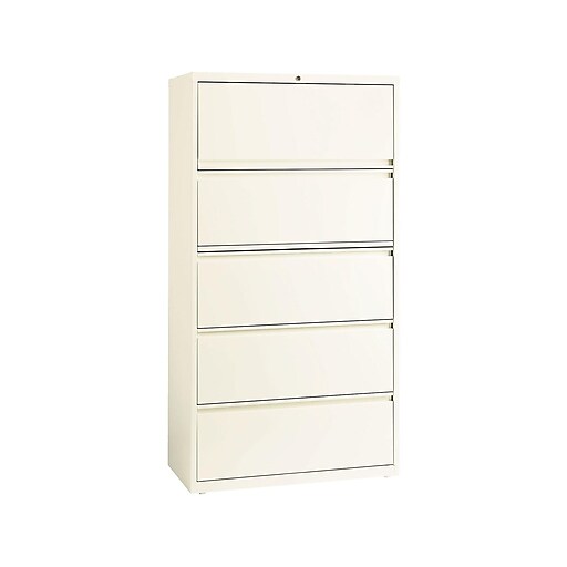 Shop Staples For Hirsh Hl10000 Lateral File 5 Drawer Cloud 36 W