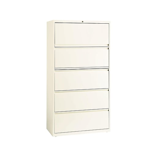 Shop Staples For Hirsh Hl10000 Lateral File 5 Drawer Cloud 36 W