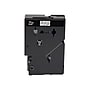 Brother P-touch TC-10 Laminated Label Maker Tape, 1/2" x 25-2/10', Black on Clear, 2/Pack (TC-10)~#|#~sp43832608_sc7