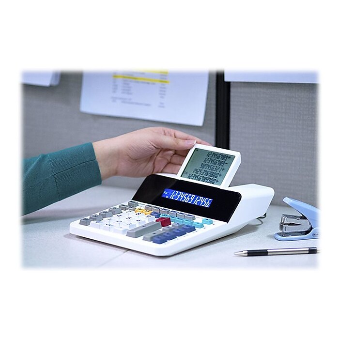 Sharp EL-1901 Calcolatrice Stampante Senza Carta - Display LCD 12 Cifre, Funzioni Fiscali E Memoria - Foto 10